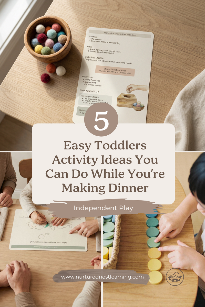 Five Easy Toddlers Activity Ideas You Can Do While You’re Making Dinner
