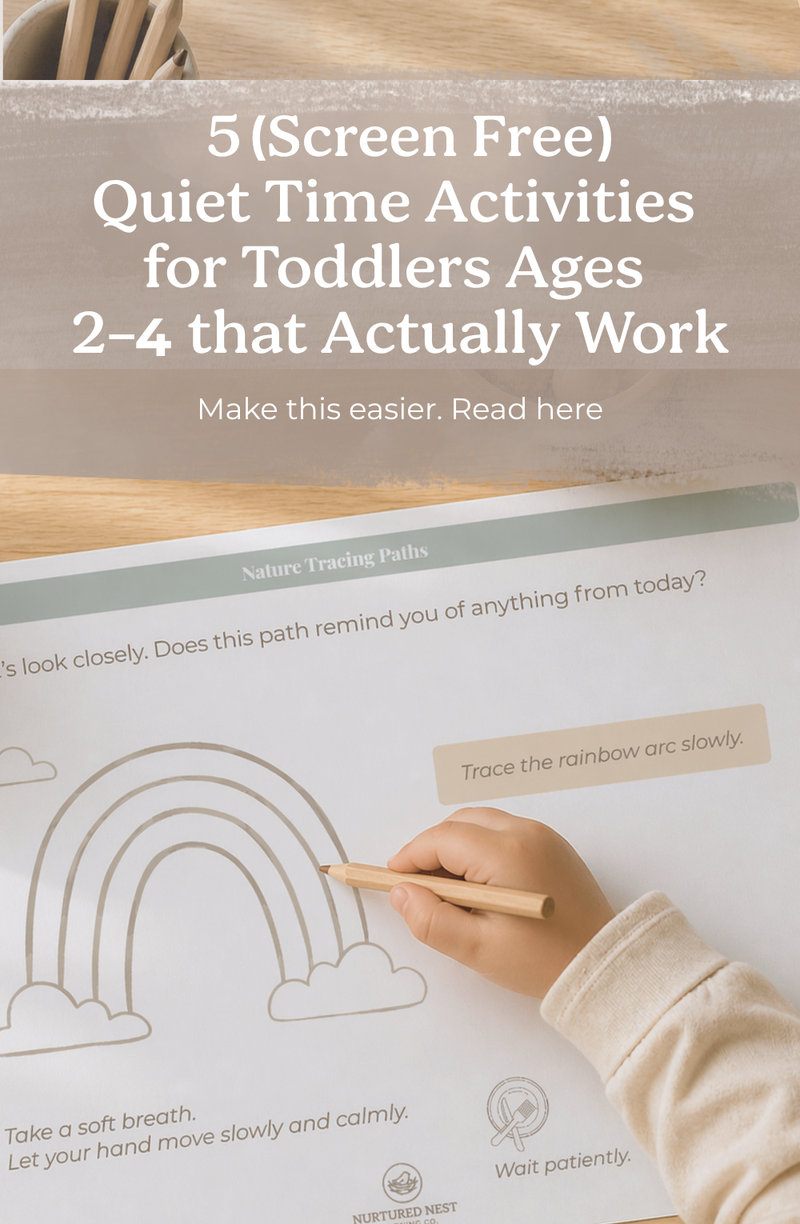 5 (Screen-Free!) Quiet Time Activities for Toddlers Ages 2–4 That Actually Work