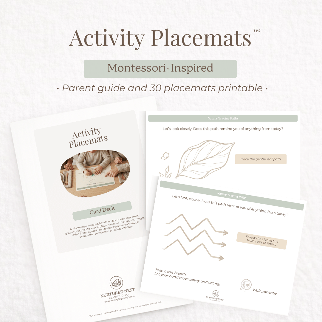 Activity Placemats for Toddlers and Preschoolers