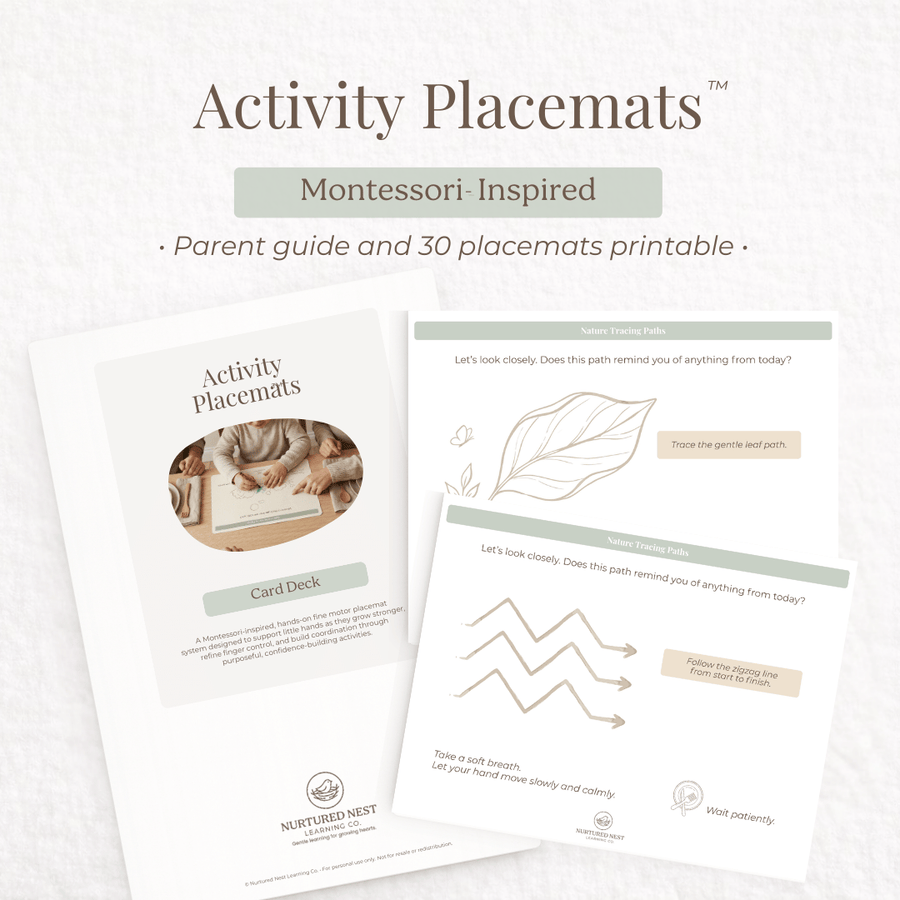 Activity Placemats for Toddlers and Preschoolers