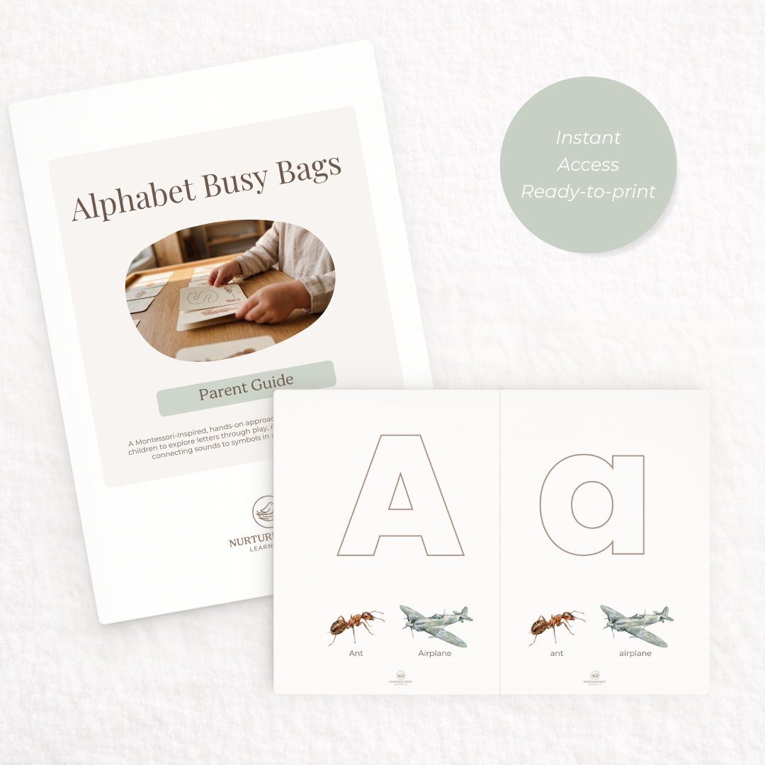 Alphabet Busy Bags for Early Learners