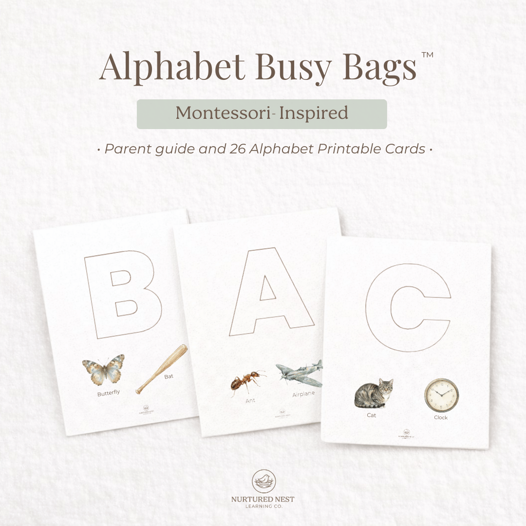 Alphabet Busy Bags for Early Learners