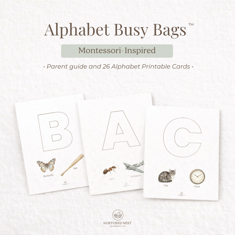 Alphabet Busy Bags for Early Learners