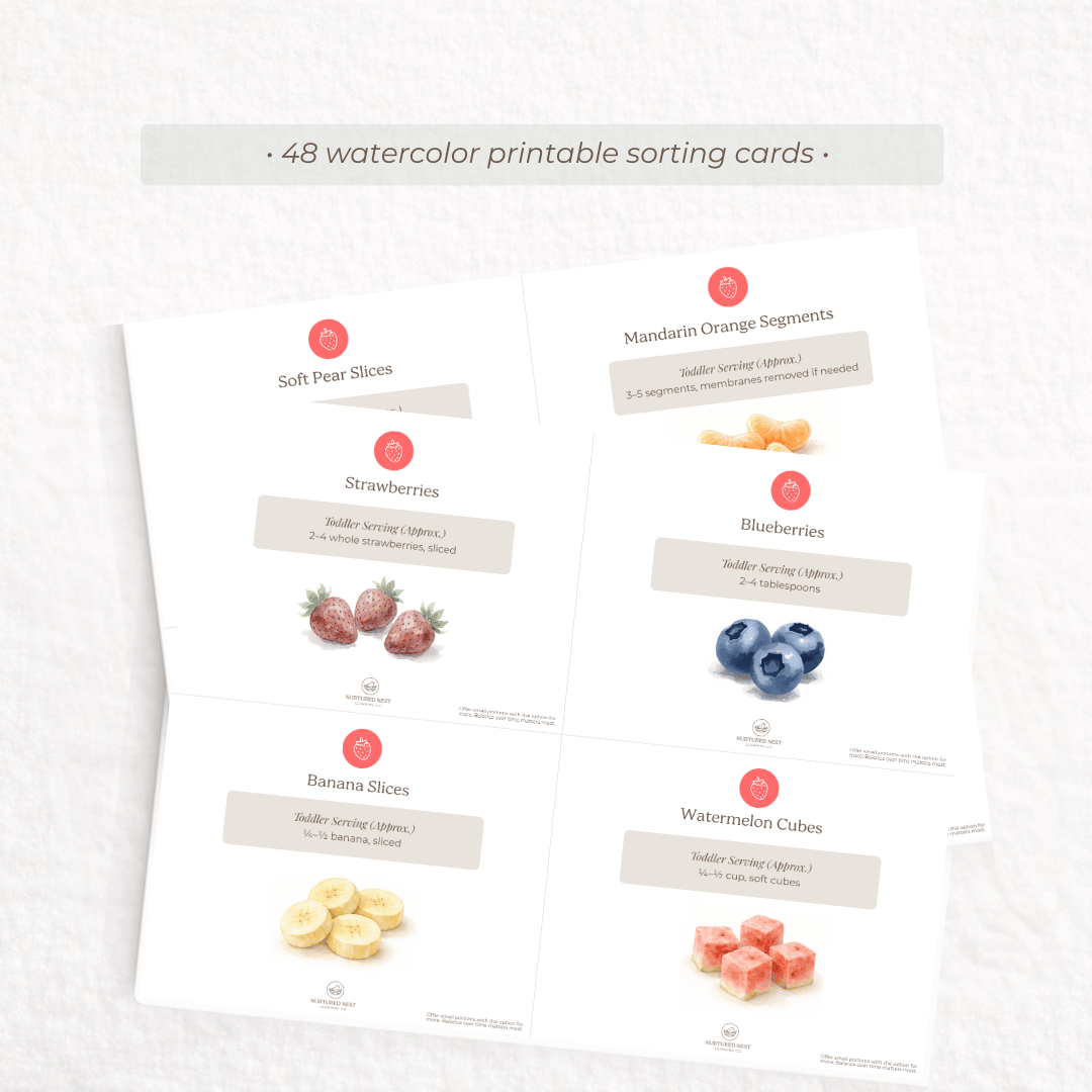 Build-A-Snack™ Montessori Snack Sorting Cards for Toddlers