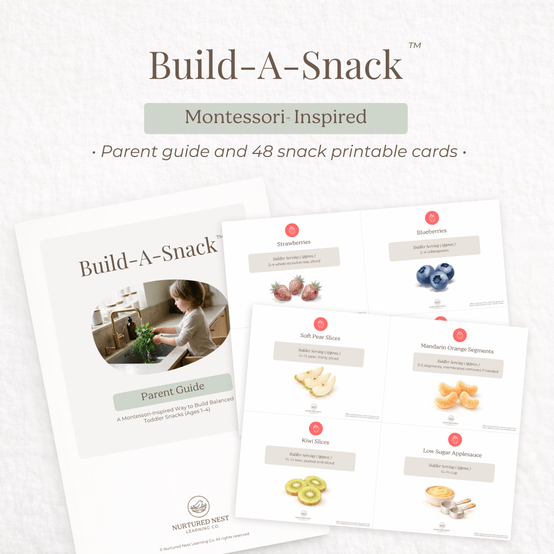 Build-A-Snack™ Montessori Snack Sorting Cards for Toddlers