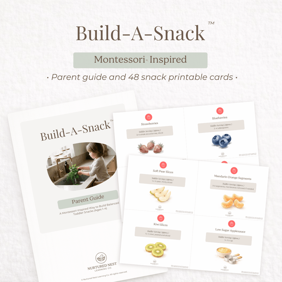 Build-A-Snack™ Montessori Snack Sorting Cards for Toddlers