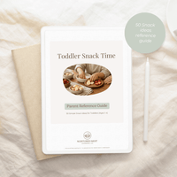 Montessori snack cards and sorting cards for toddlers