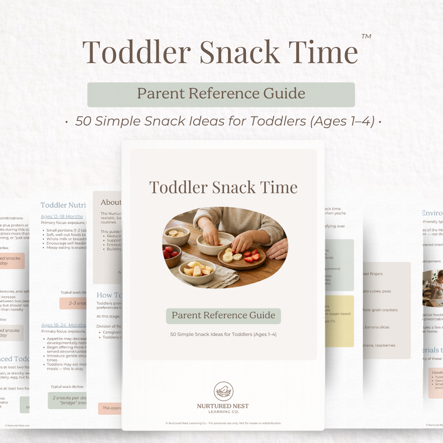 Toddler Snack Time — A Calm Parent Support Reference Guide