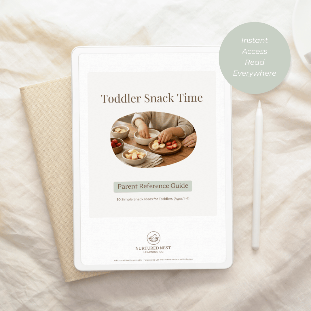 Toddler Snack Time — A Calm Parent Support Reference Guide